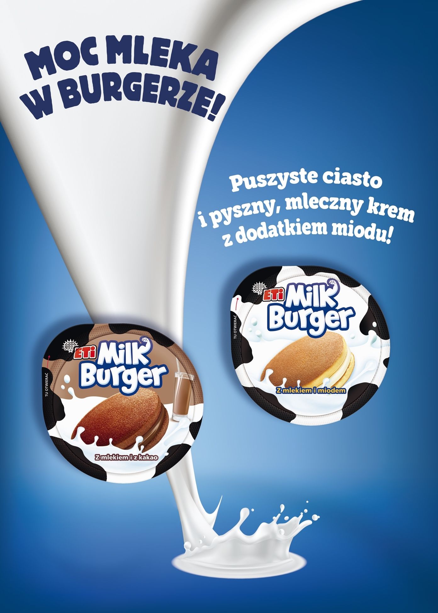 Eti Milk Burger Ciastko z mlekiem i z miodem 35 g Zakupy online z