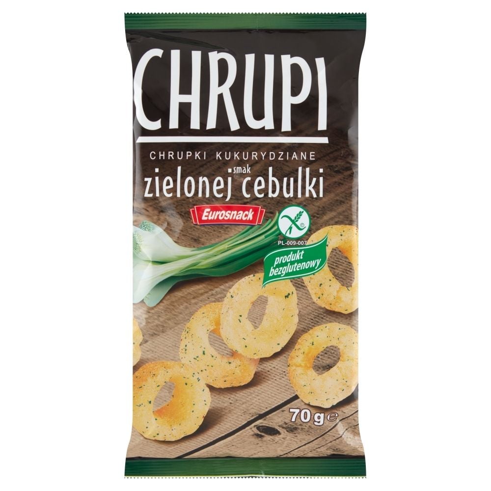 Eurosnack Chrupi Chrupki kukurydziane smak zielonej cebulki 70 g