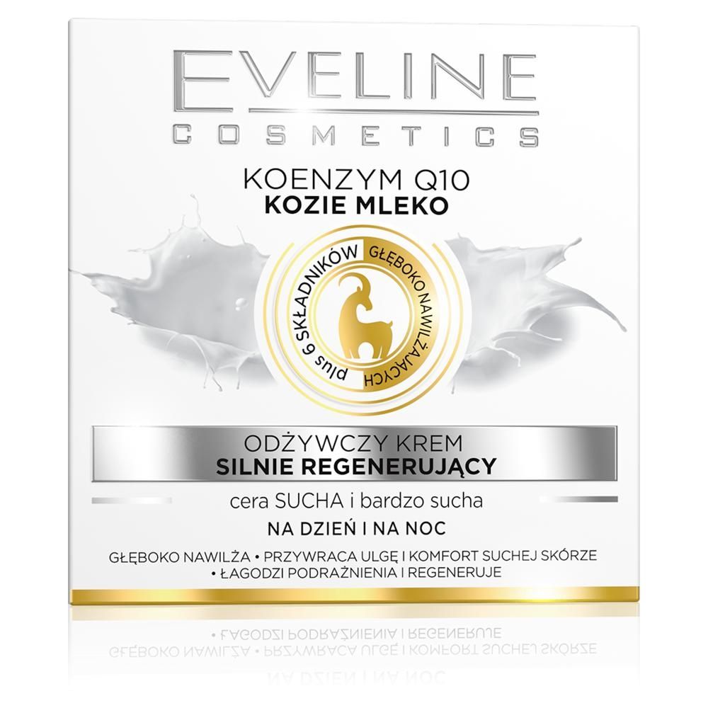 Eveline Cosmetics Odżywczy krem silnie regenerujący Koenzym Q10 , Kozie mleko  dz/n