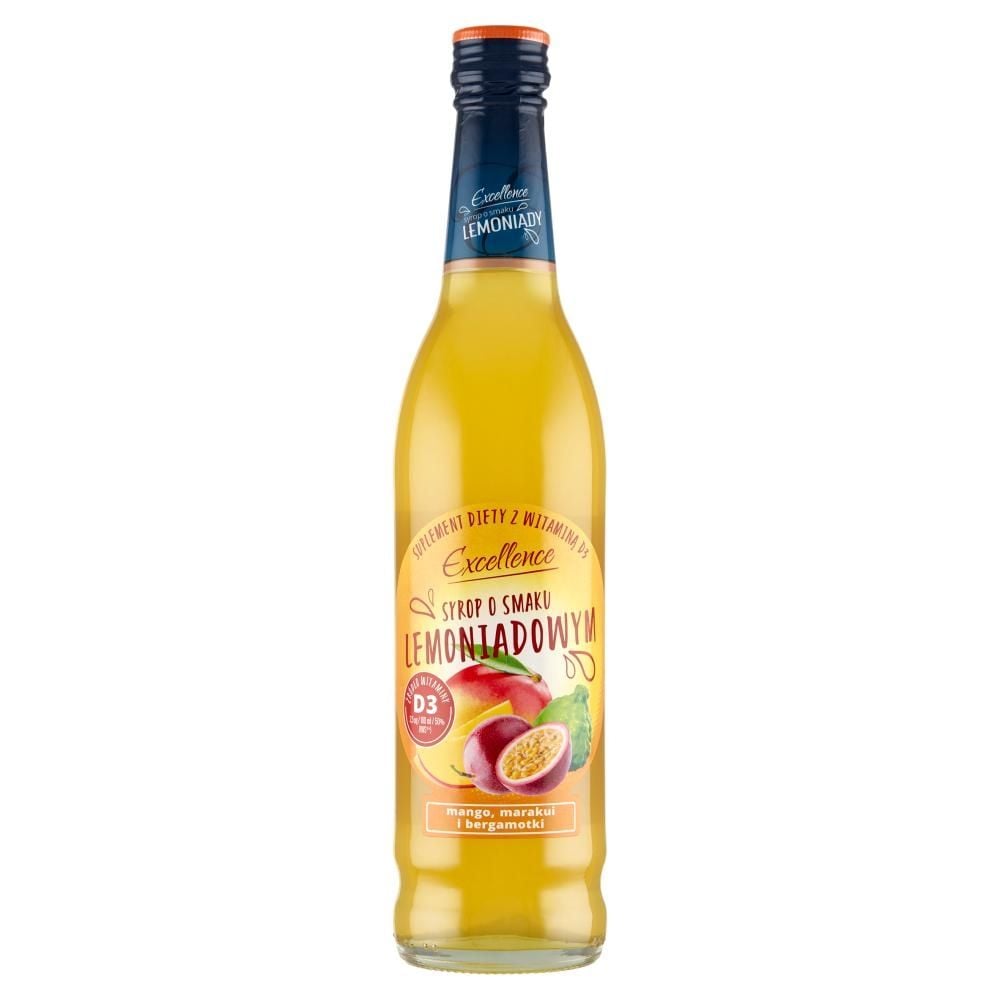 Excellence Suplement diety syrop o smaku lemoniadowym mango marakui i bergamotki 430 ml