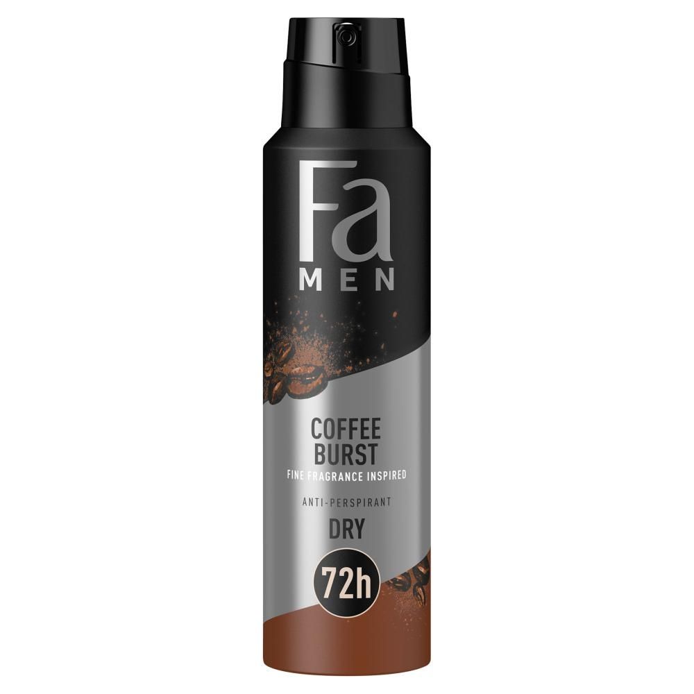 Fa Men Coffe Burst 72h Antyperspirant w sprayu o aromatycznym zapachu kawy 150 ml