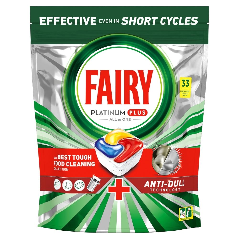 Fairy Platinum Plus All In One Kapsułki do Zmywarki Lemon 11 Sztuk