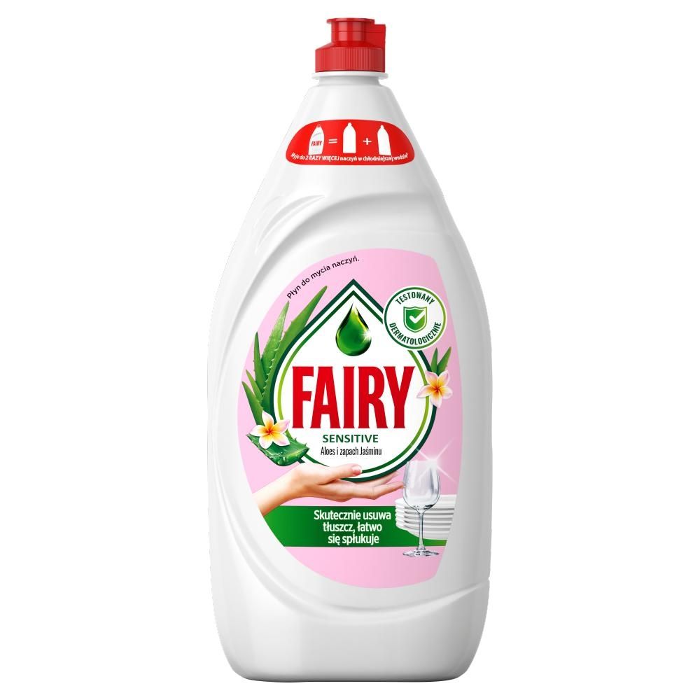 Fairy Skóra wrażliwa Aloe Vera & Pink Jasmine Płyn do mycia naczyń, delikatny dla skóry 1350 ML