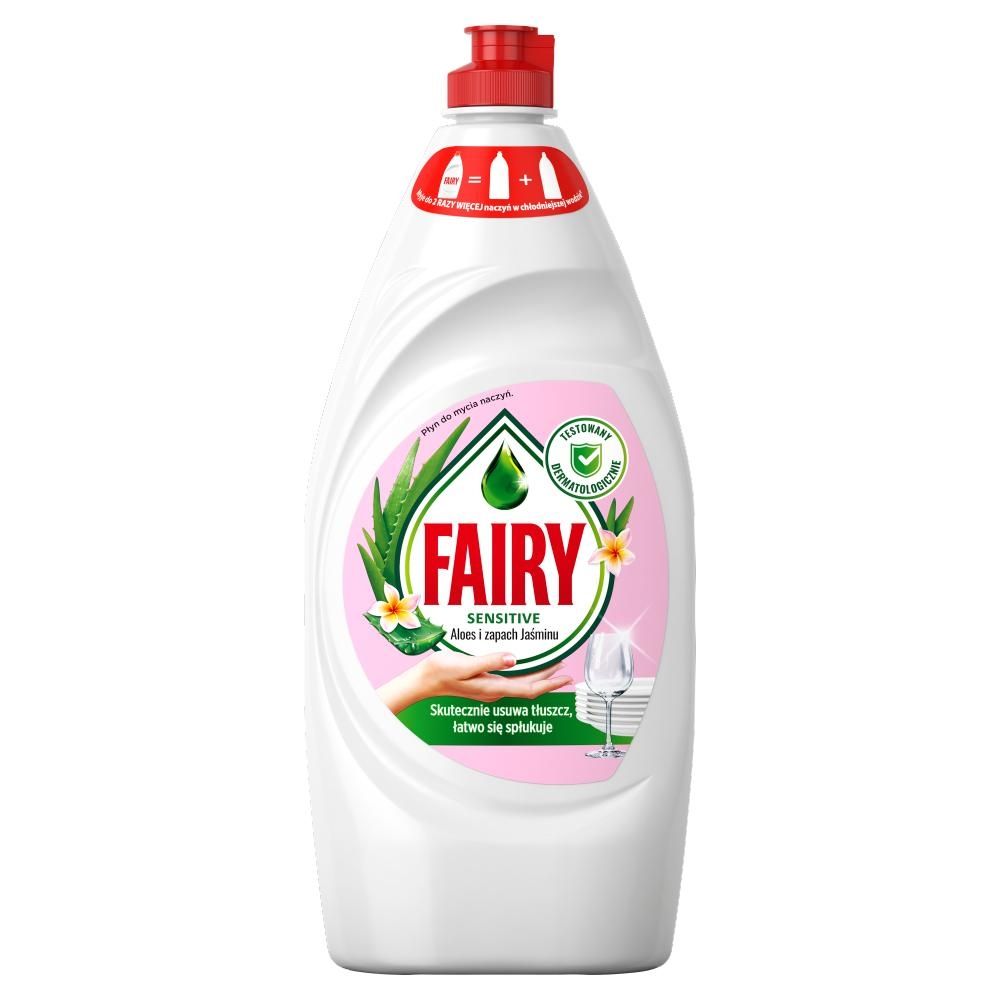 Fairy Skóra wrażliwa Aloe Vera & Pink Jasmine Płyn do mycia naczyń, delikatny dla skóry 900 ML