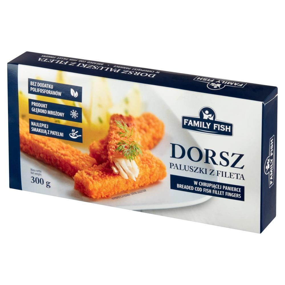 Family Fish Dorsz paluszki z fileta w chrupiącej panierce 300 g