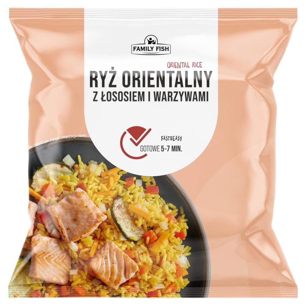 Family Fish Ryż orientalny z łososiem i warzywami 400 g