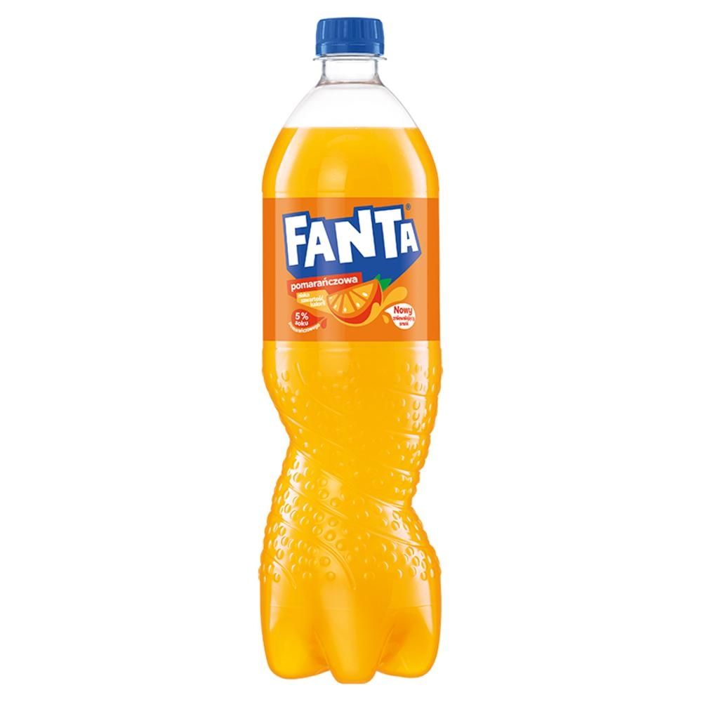 Fanta Napój gazowany o smaku pomarańczowym 1 l