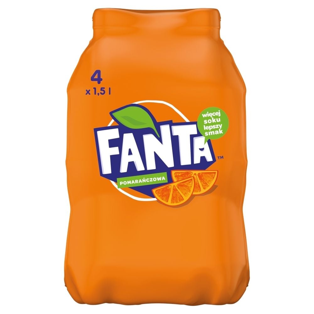 Fanta Pomarańczowa Napój gazowany 4 x 1,5 l