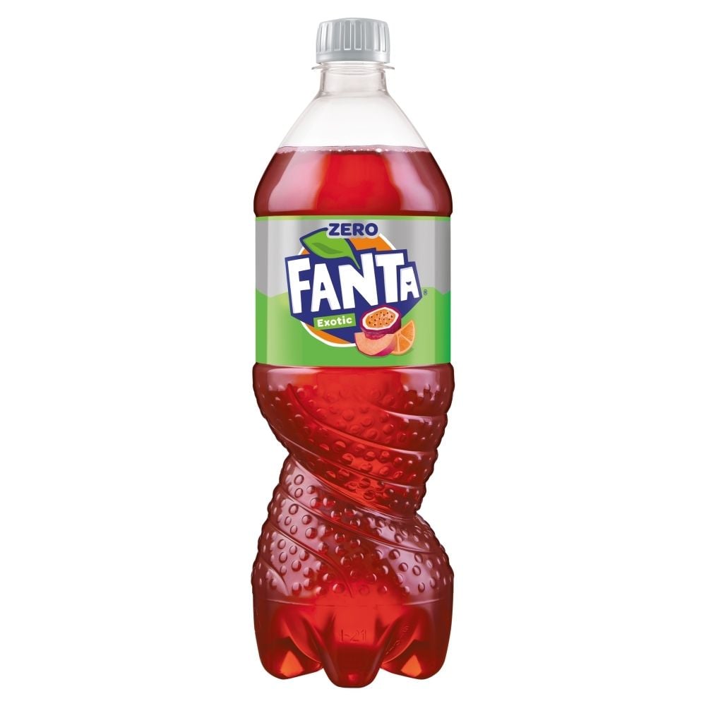 Fanta zero Napój gazowany o smaku owoców egzotycznych 850 ml