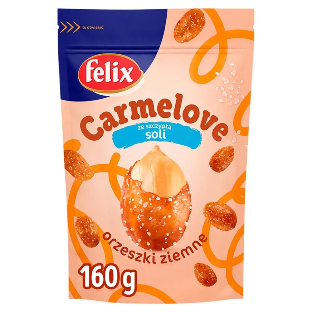 Felix Carmelove Orzeszki ziemne w karmelu ze szczyptą soli 160 g