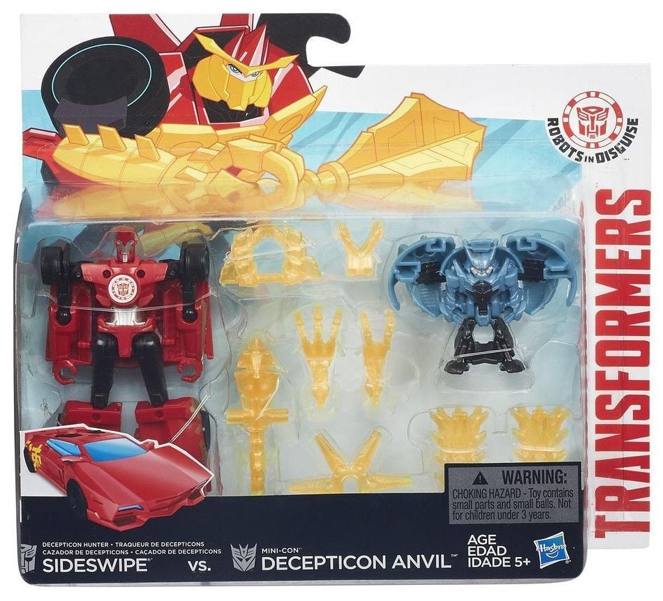 Figurka HASBRO Transformers: Sideswipe vs. Decepticon Anvil (Robots In Disguise) B4715