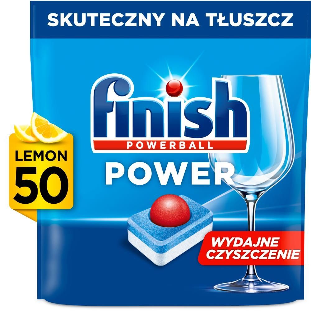 Finish Power Lemon Tabletki do mycia naczyń w zmywarce 800 g (50 sztuk)