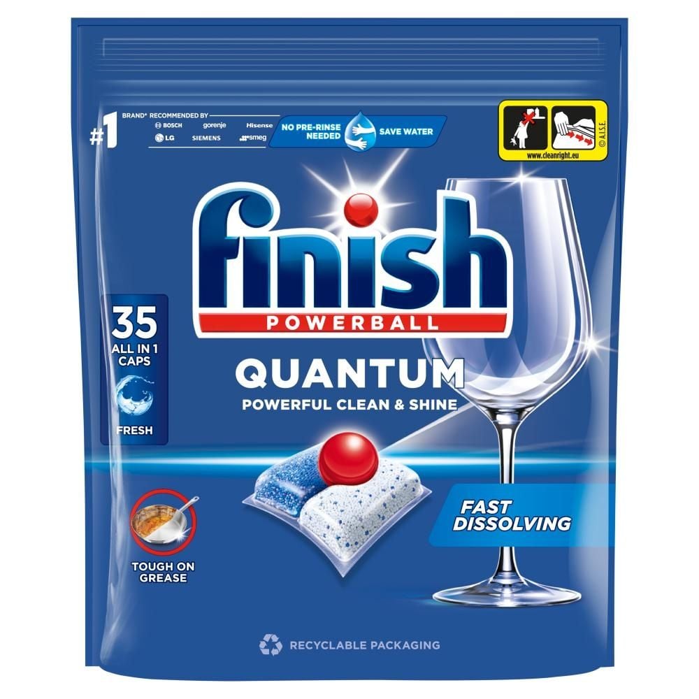 Finish Quantum Fresh Kapsułki do mycia naczyń w zmywarce 364 g (35 sztuk)