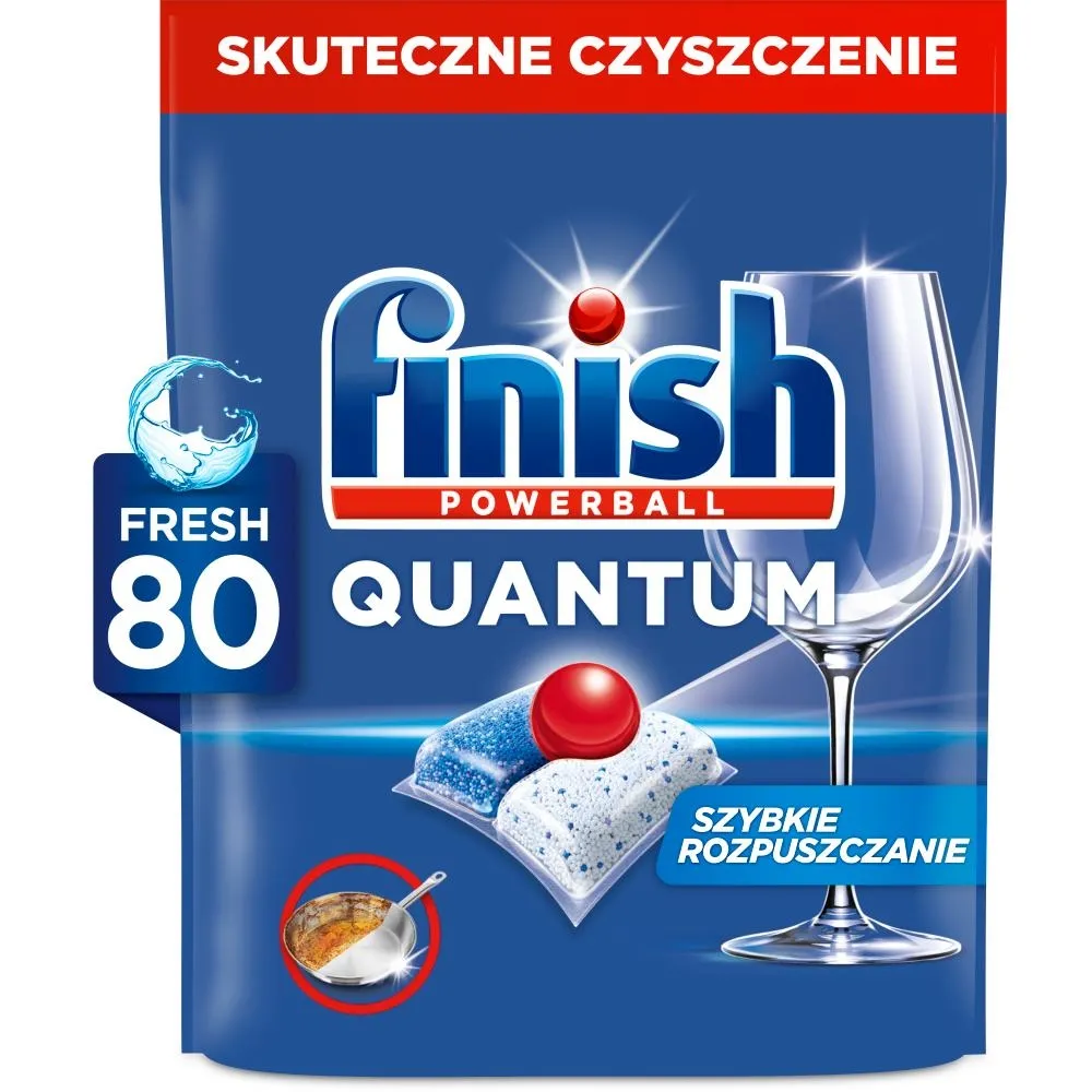 Finish Quantum Fresh Kapsułki do mycia naczyń w zmywarce 832 g (80 sztuk)