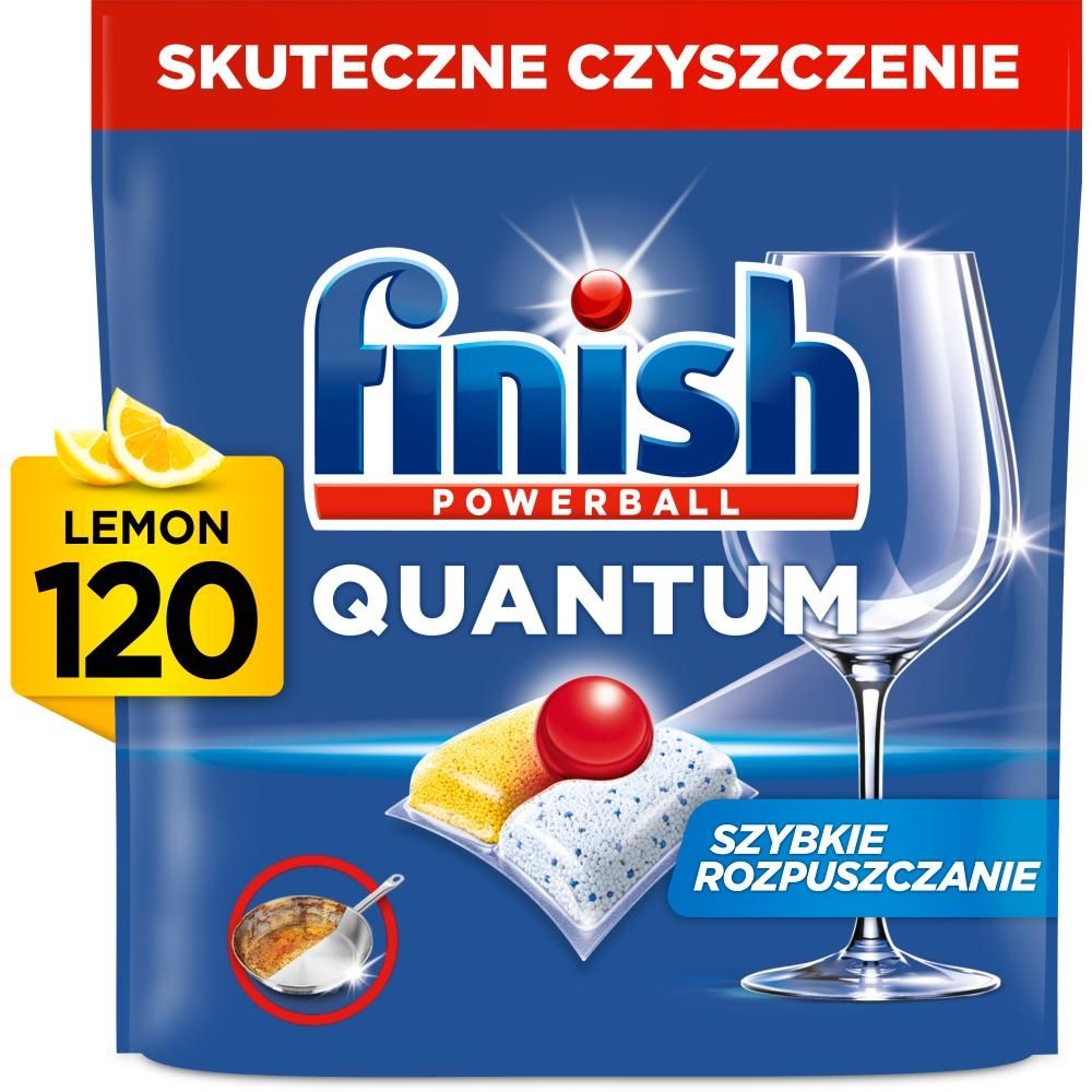 Finish Quantum Lemon Kapsułki do mycia naczyń w zmywarce 1248 g (120 sztuk)