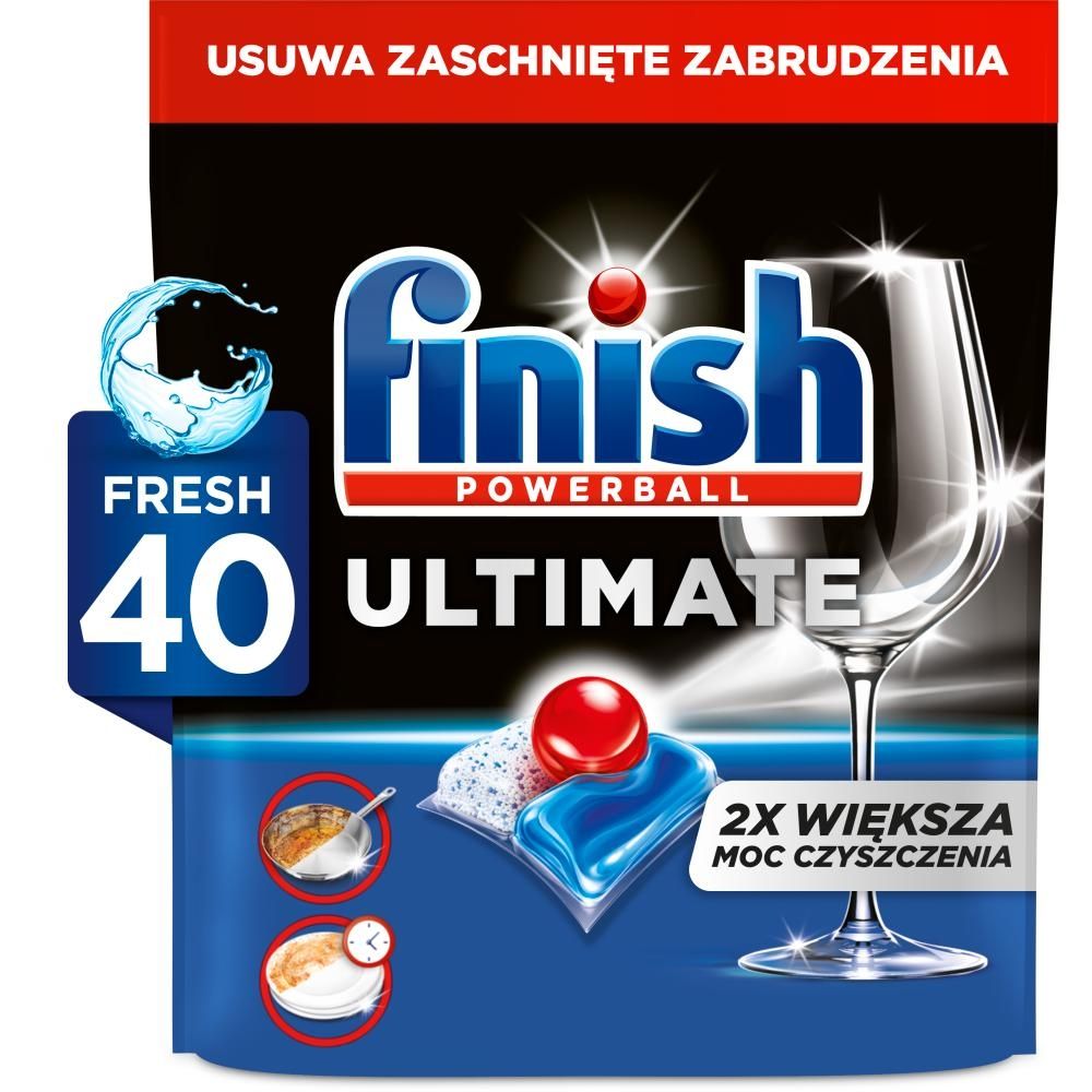 Finish Ultimate Fresh Kapsułki do mycia naczyń w zmywarce 516 g (40 sztuk)