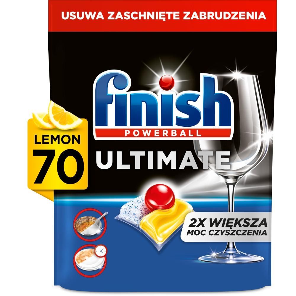 Finish Ultimate Lemon Kapsułki do mycia naczyń w zmywarce 903 g (70 sztuk)