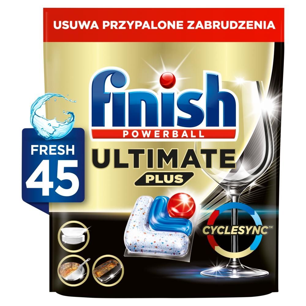 Finish Ultimate Plus Fresh Kapsułki do mycia naczyń w zmywarce 549 g (45 sztuk)