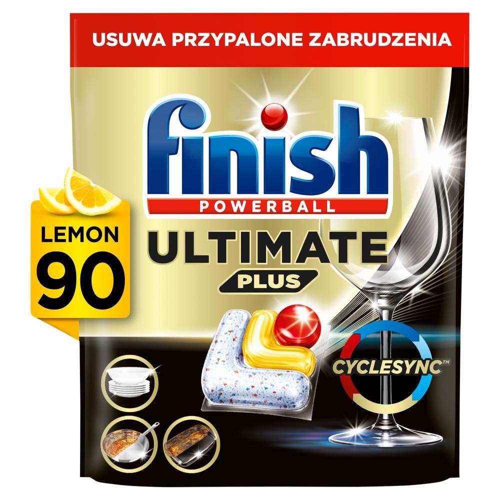 Finish Ultimate Plus Lemon Kapsułki do mycia naczyń w zmywarce 1098 g (90 sztuk)