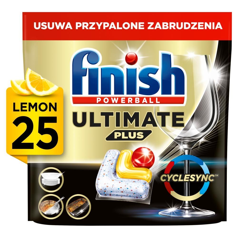 Finish Ultimate Plus Lemon Kapsułki do mycia naczyń w zmywarce 305 g (25 sztuk)