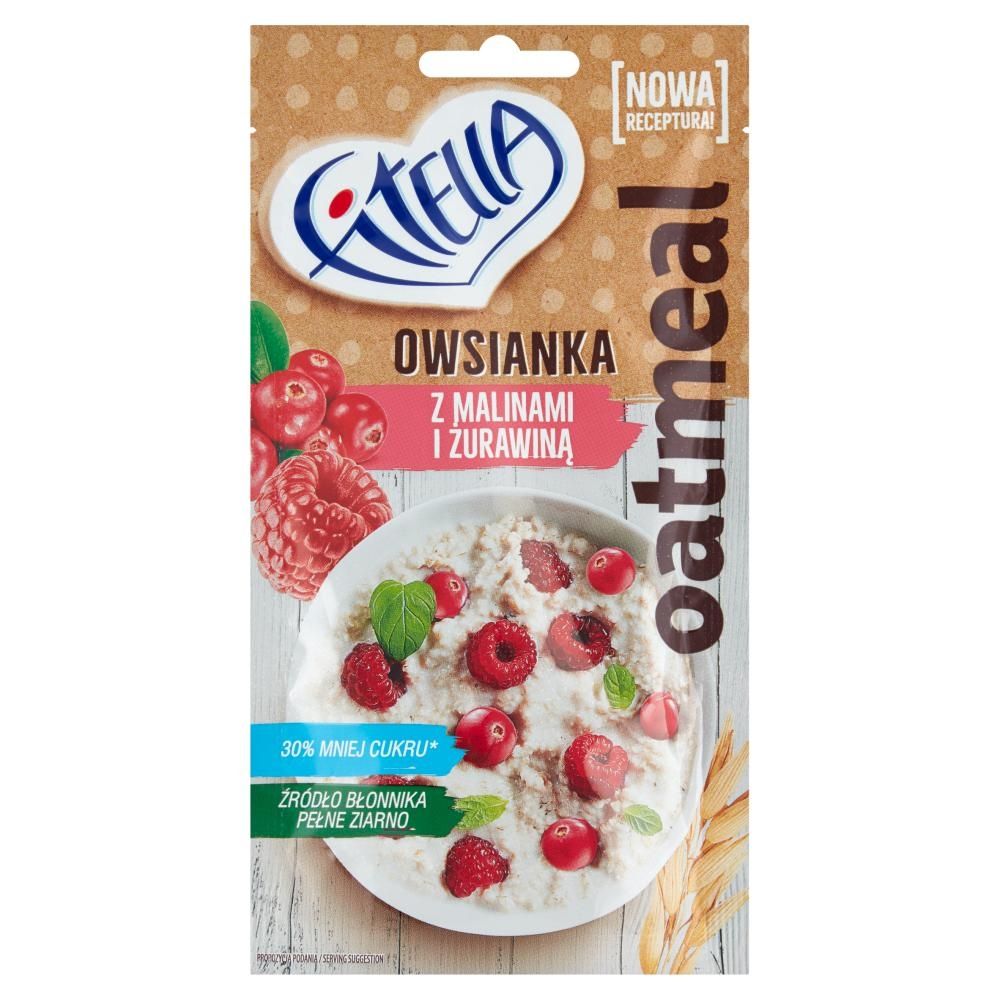 Fitella Owsianka z malinami i żurawiną 50 g