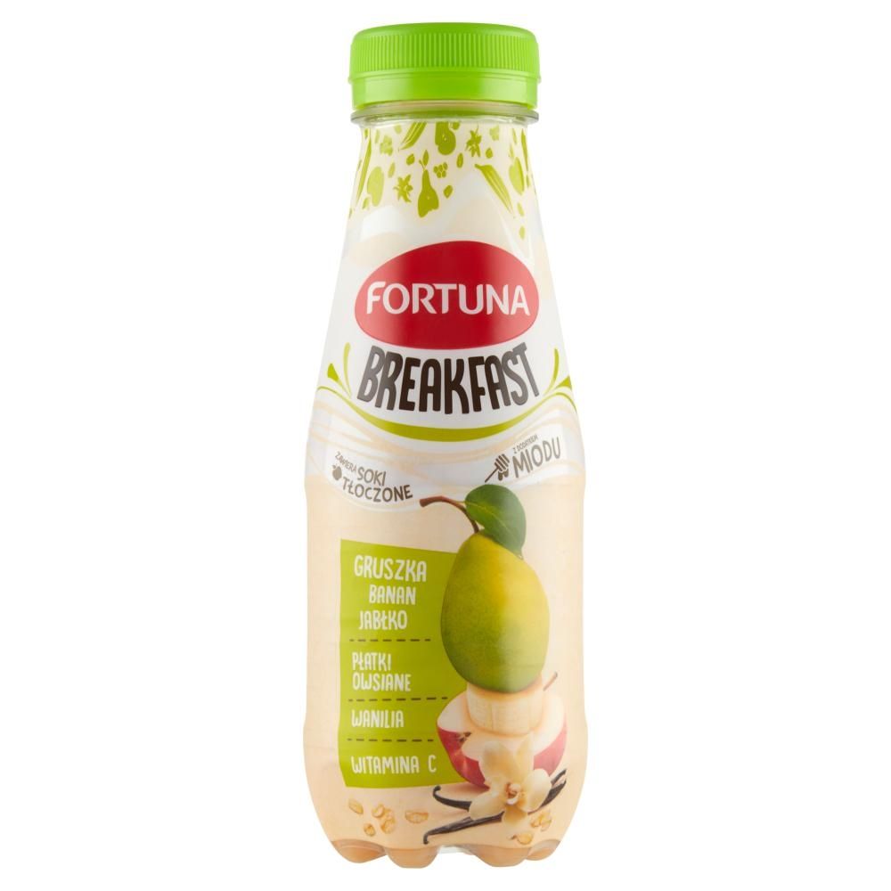 FORTUNA Breakfast Przekąska jabłko banan gruszka z płatkami miodem i wanilią 300 ml