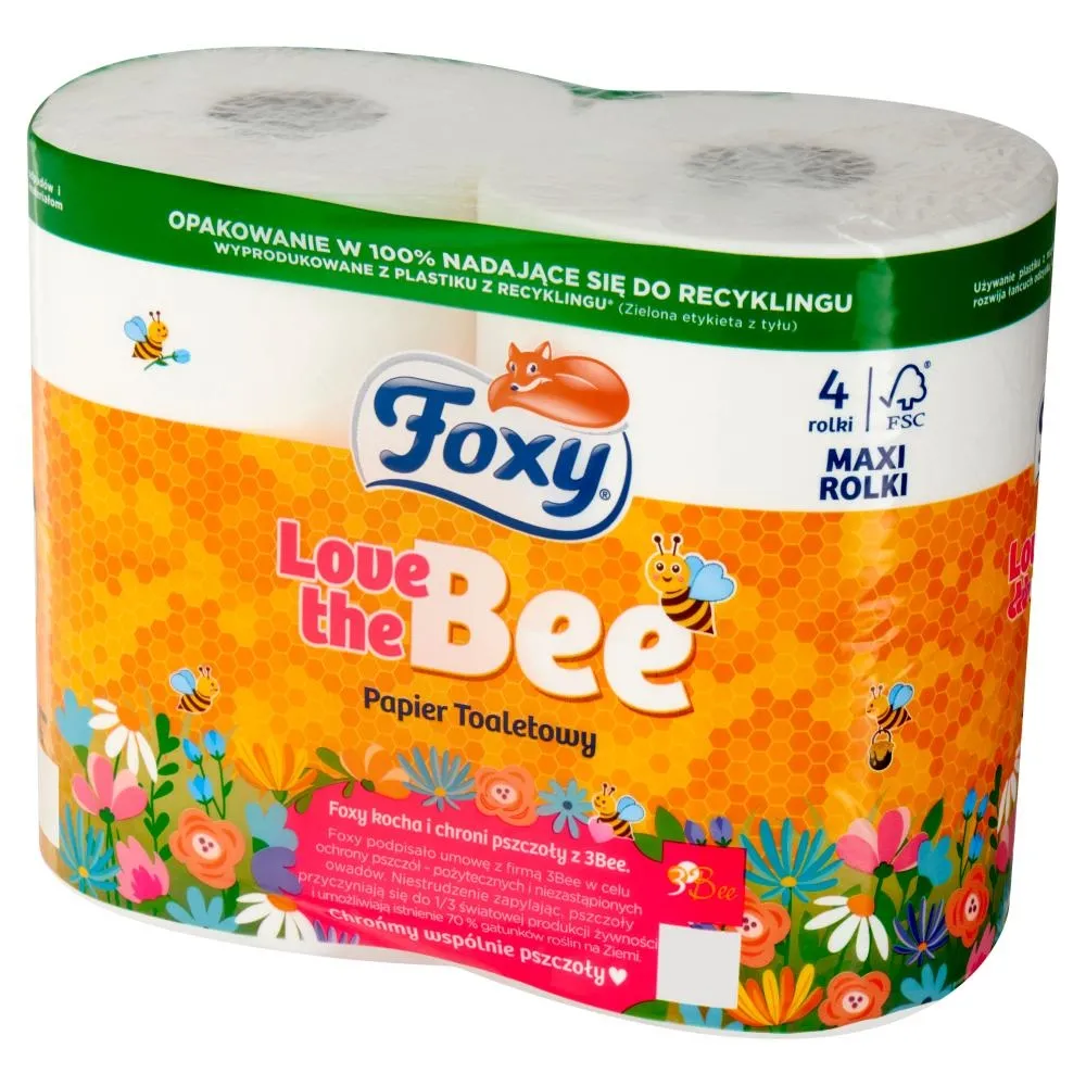 Foxy Love The Bee Papier toaletowy 4 rolki