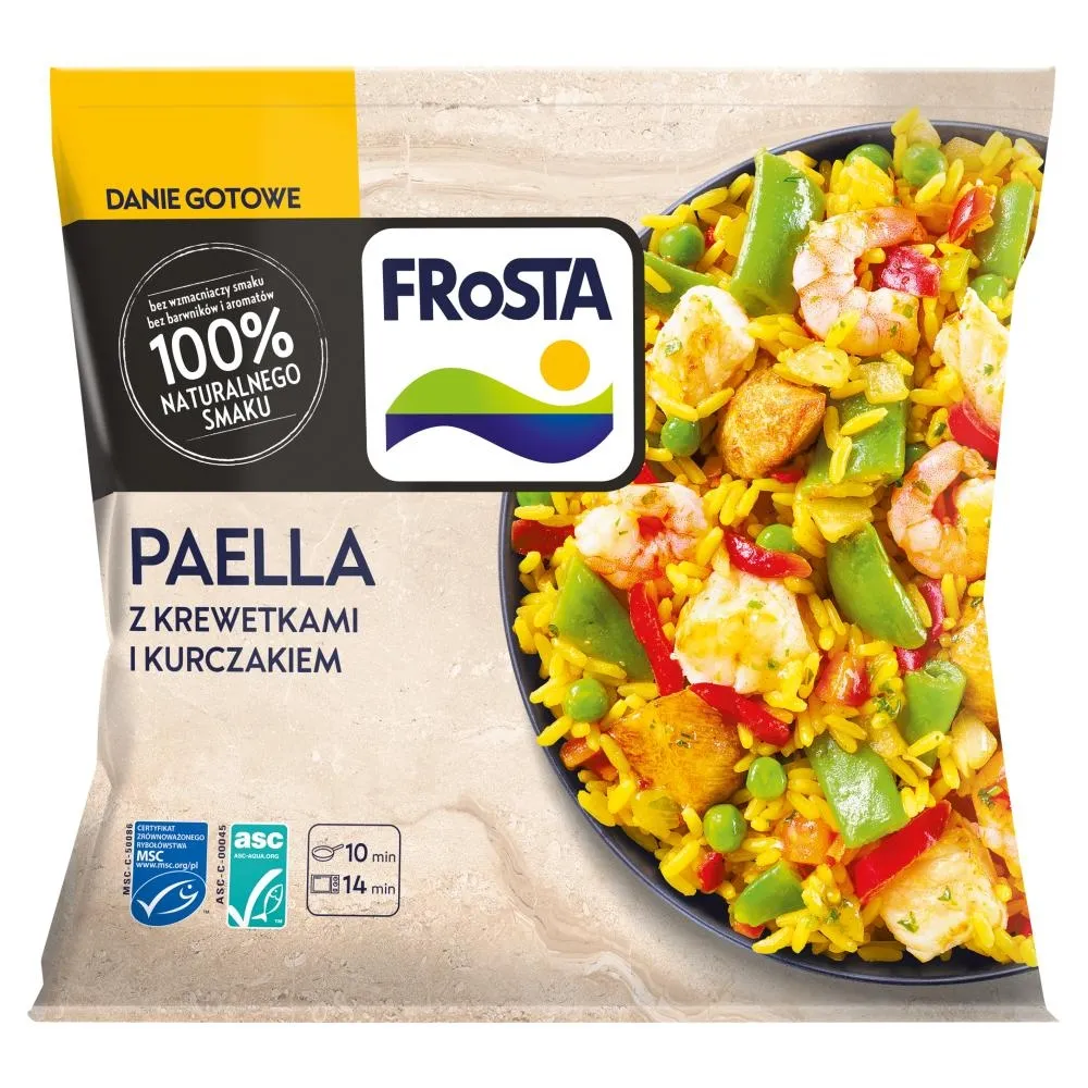 FRoSTA Paella z krewetkami i kurczakiem 400 g