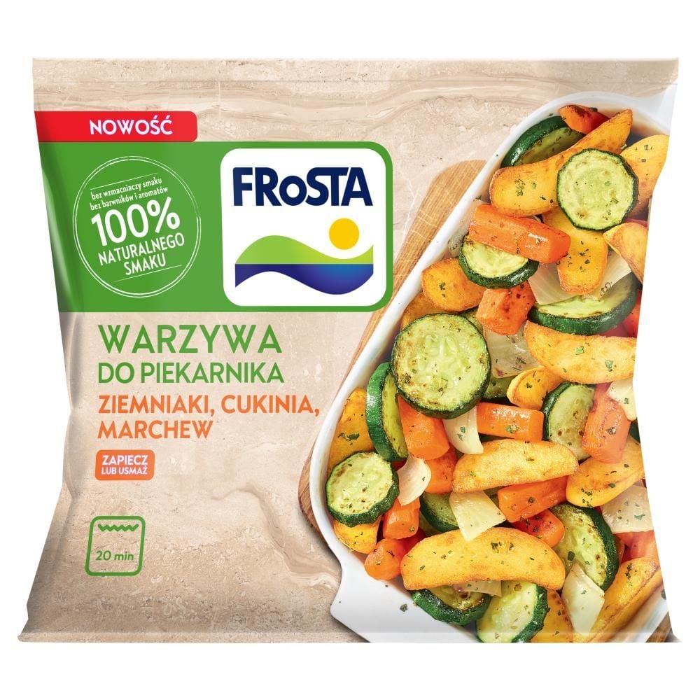 FRoSTA Warzywa do piekarnika ziemniaki cukinia marchew 400 g