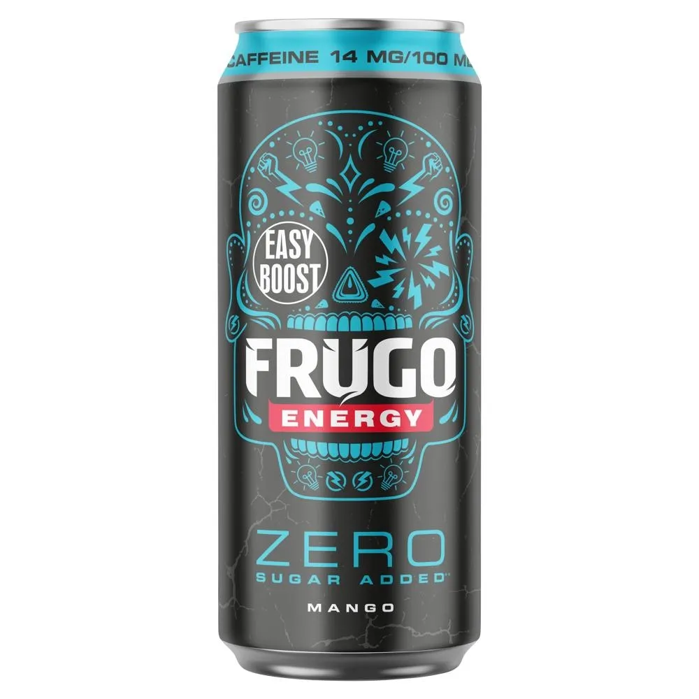 Frugo Energy Mango Gazowany napój energetyzujący 500 ml