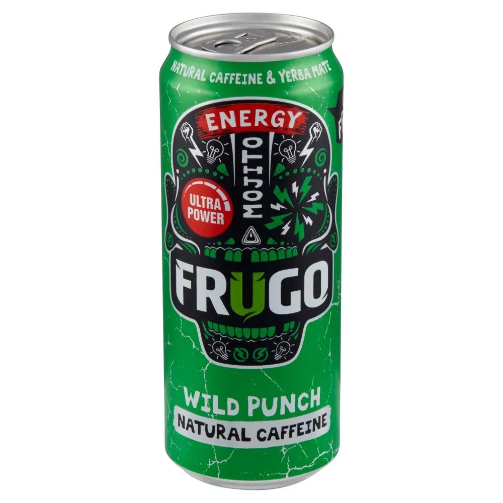 Frugo Wild Punch Mojito Energy Gazowany napój energetyzujący 330 ml