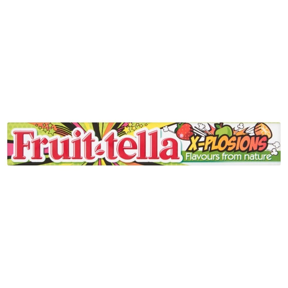 Fruittella Cukierki do żucia o smaku truskawkowym i pomarańczowym 41 g