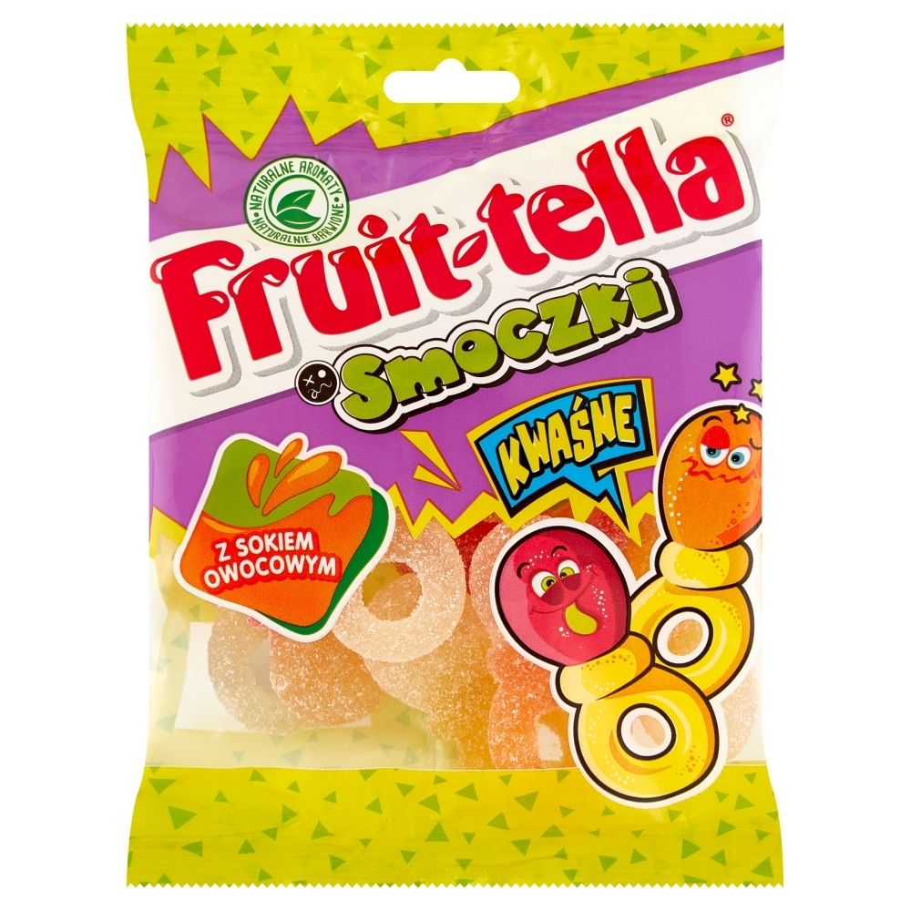 Fruittella Smoczki Żelki o smaku owocowym kwaśne 90 g