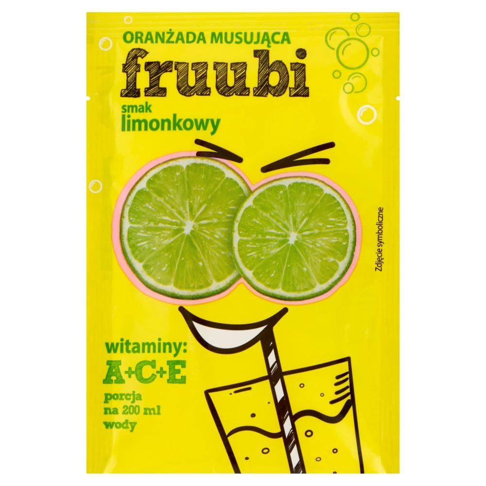 Fruubi Oranżada musująca smak limonkowy 23 g