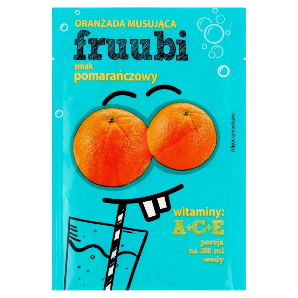 Fruubi Oranżada musująca smak pomarańczowy 23 g