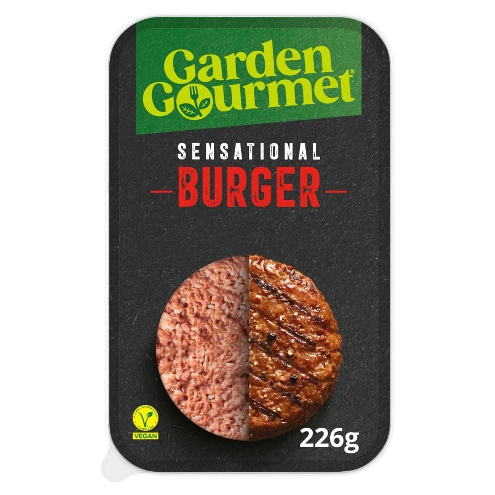 Garden Gourmet Sensational Burger Wegański produkt na bazie białka sojowego 226 g