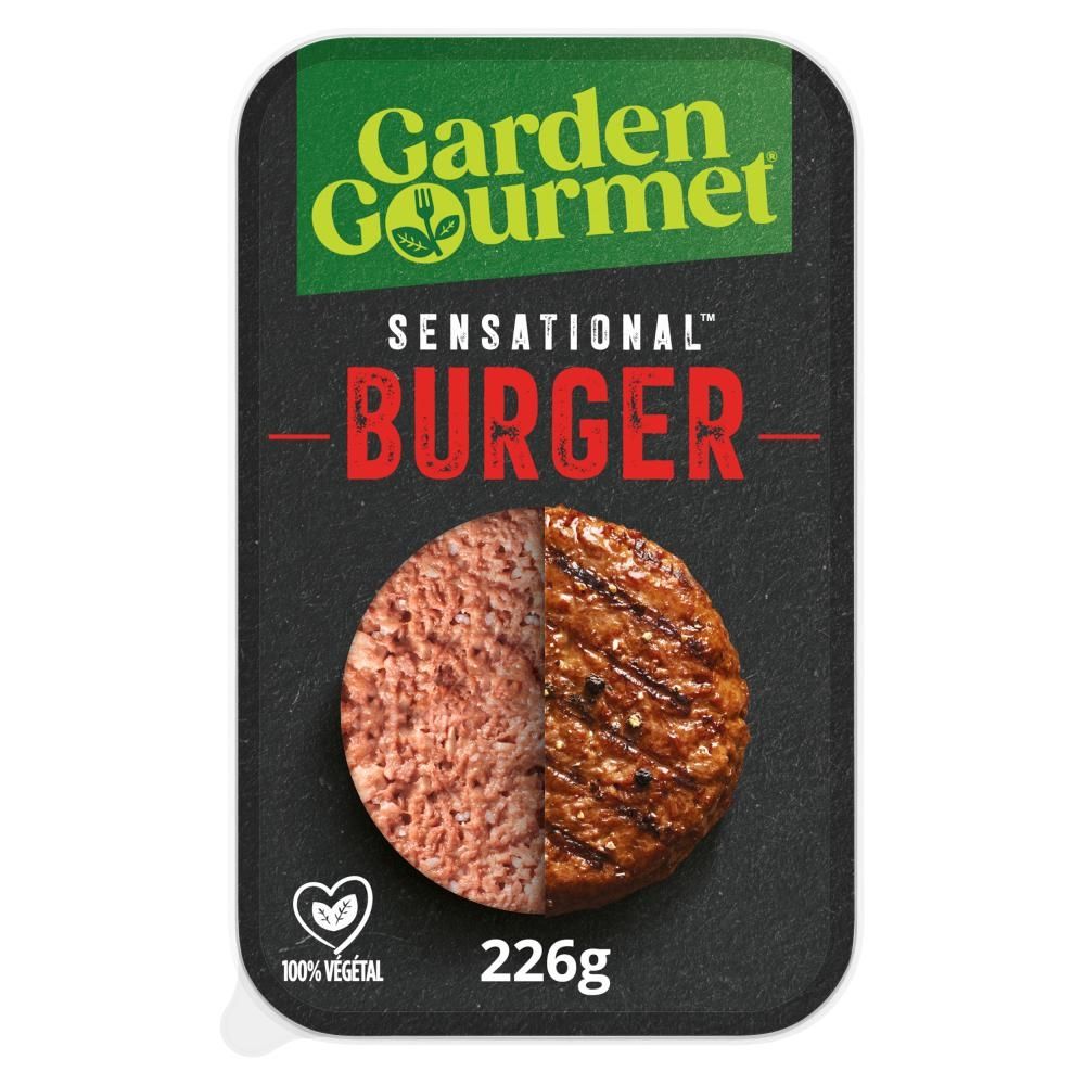 Garden Gourmet Sensational Burger Wegański produkt na bazie białka sojowego 226 g