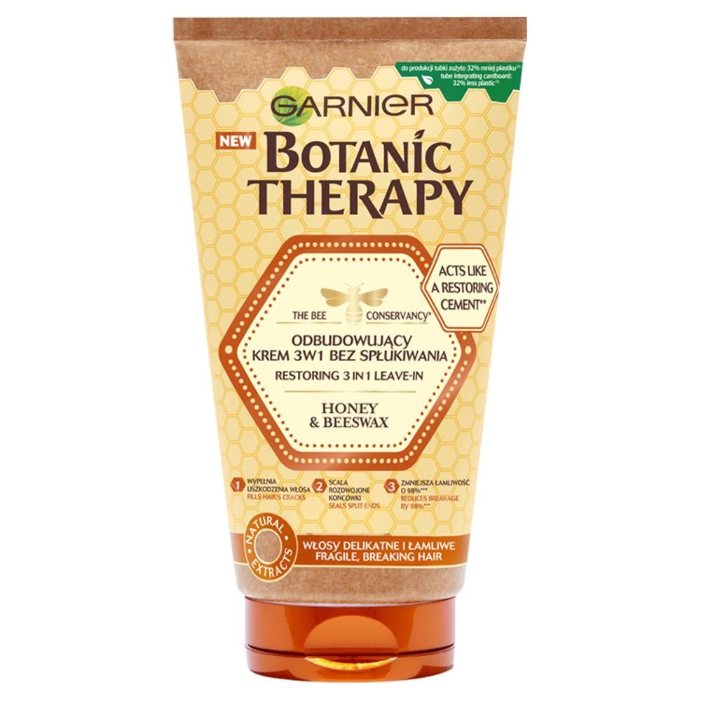 Garnier Botanic Therapy Honey & Beeswax Odbudowujący krem 3w1 bez spłukiwania 150 ml