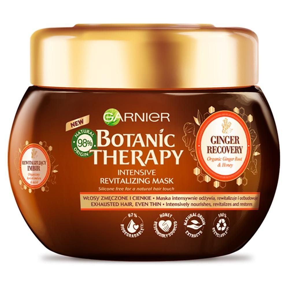 Garnier Botanic Therapy Organic Ginger Root&Honey Intensywnie rewitalizująca maska do włosów 300 ml