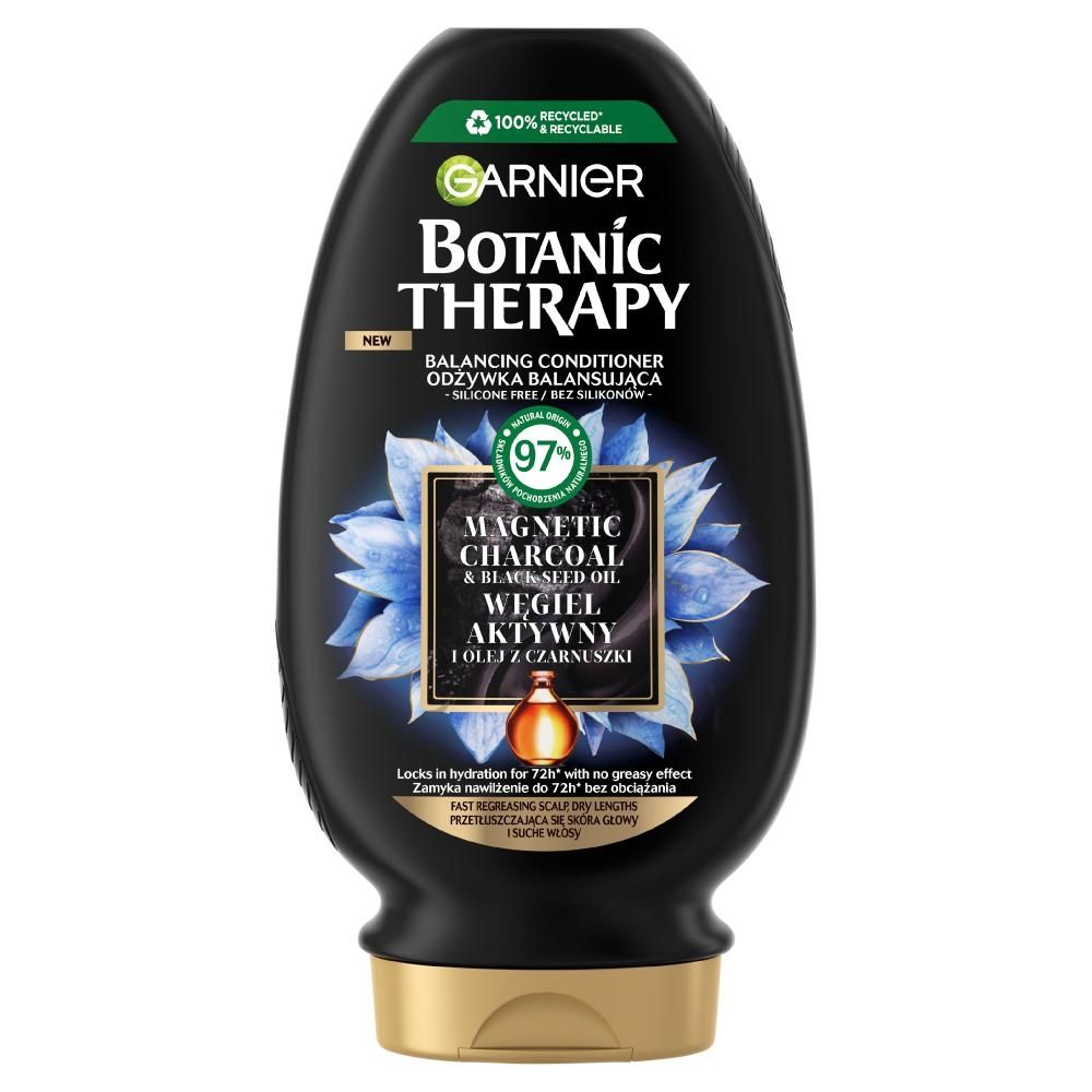 Garnier Botanic Therapy Odżywka balansująca węgiel aktywny i olej z czarnuszki 200 ml