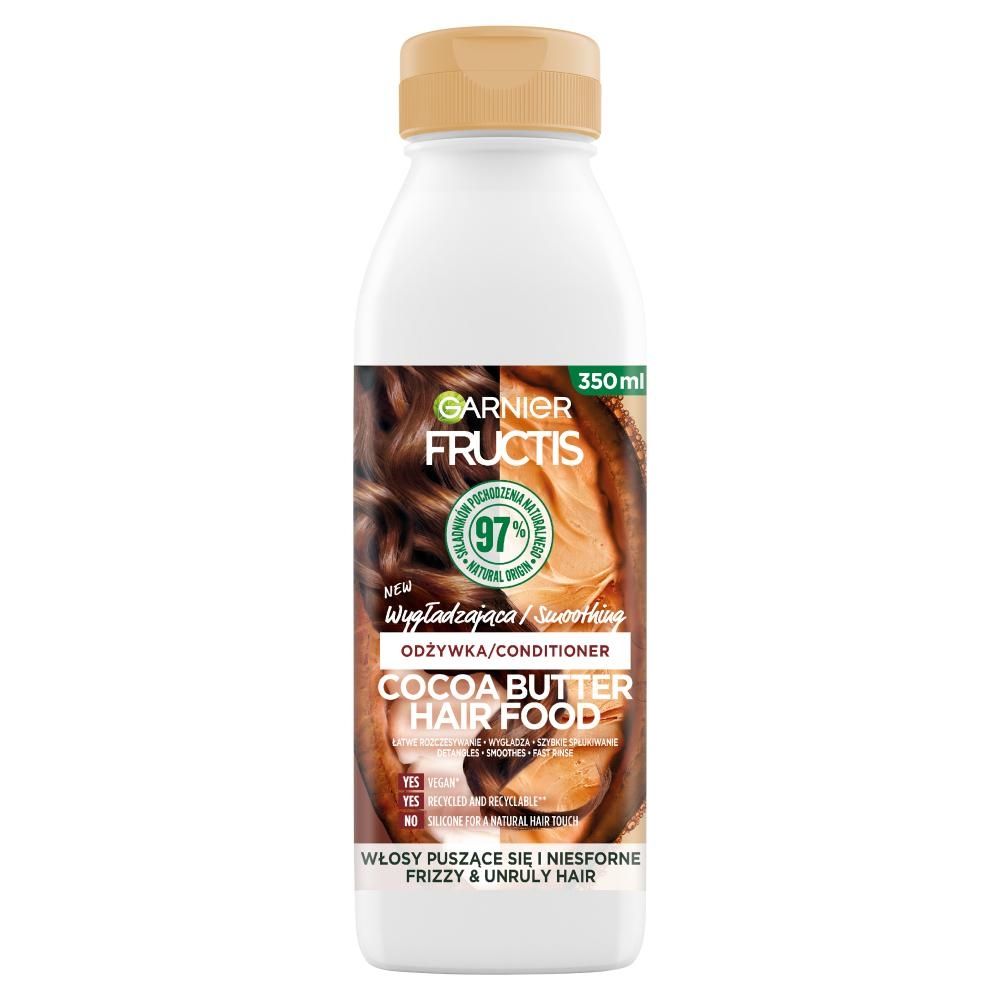 Garnier Fructis Cocoa Butter Hair Food Wygładzająca odżywka 350 ml