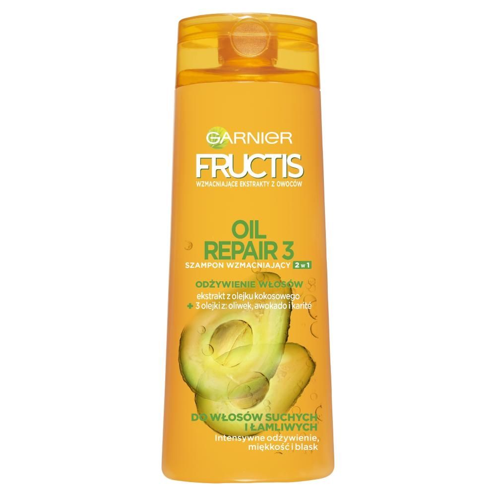 Garnier Fructis Oil Repair 3 Szampon wzmacniający 2 w 1 400 ml