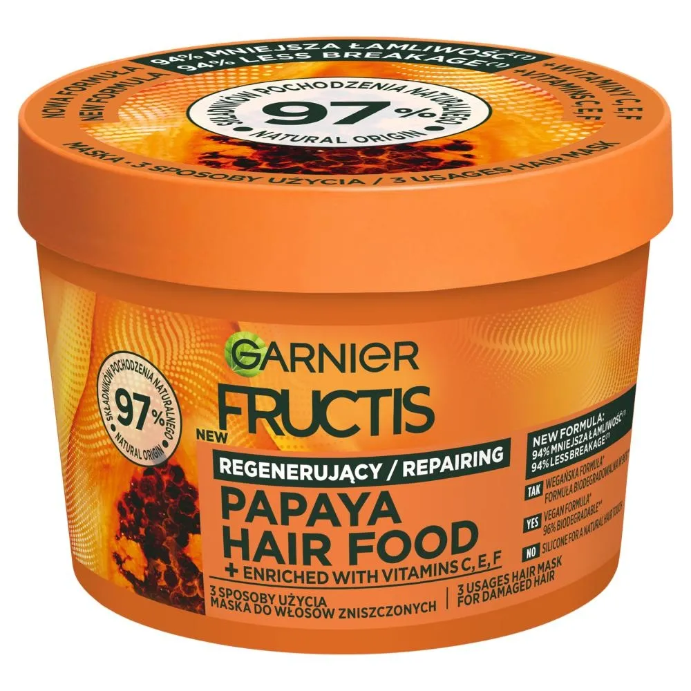 Garnier Fructis Papaya Hair Food Maska do włosów zniszczonych 400 ml