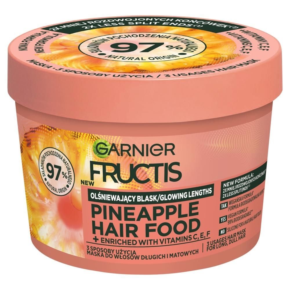 Garnier Fructis Pineapple Hair Food Maska do włosów długich i matowych 400 ml