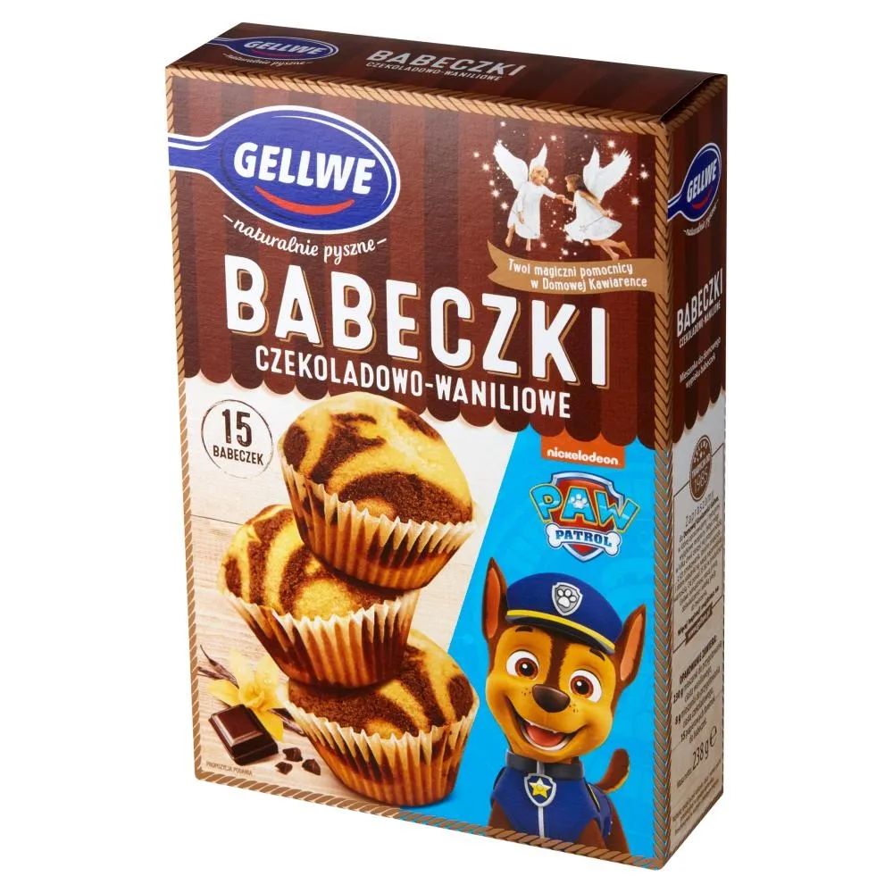 GELLWE Babeczki czekoladowo-waniliowe mieszanka do wypieku 238 g