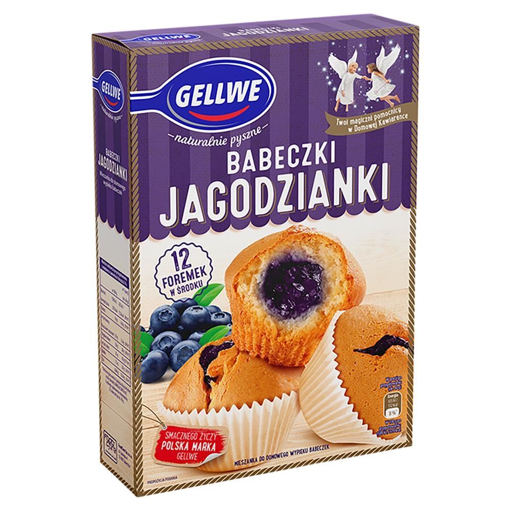 Gellwe Babeczki jagodzianki mieszanka do domowego wypieku 307 g