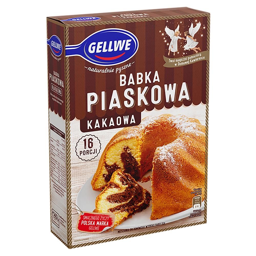 Gellwe Babka piaskowa kakaowa mieszanka do domowego wypieku ciasta 385 g