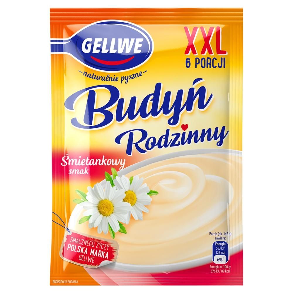 Gellwe Budyń rodzinny śmietankowy smak 64 g