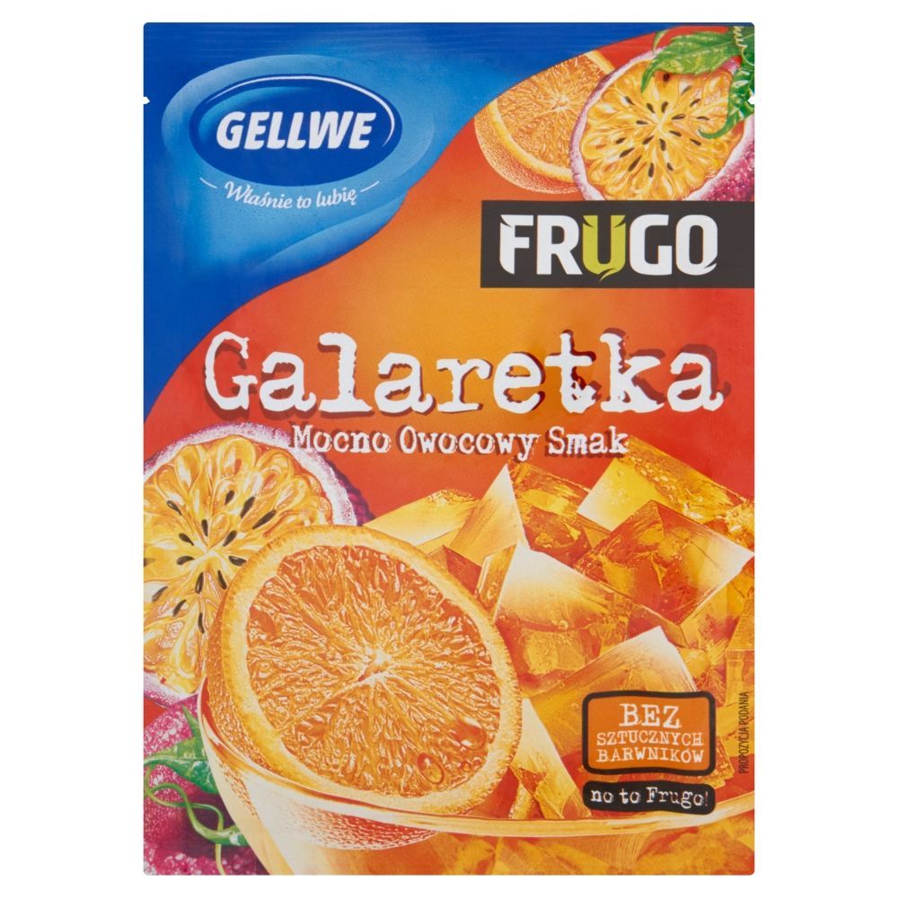 Gellwe Frugo Pomarańczowe Galaretka 75 g