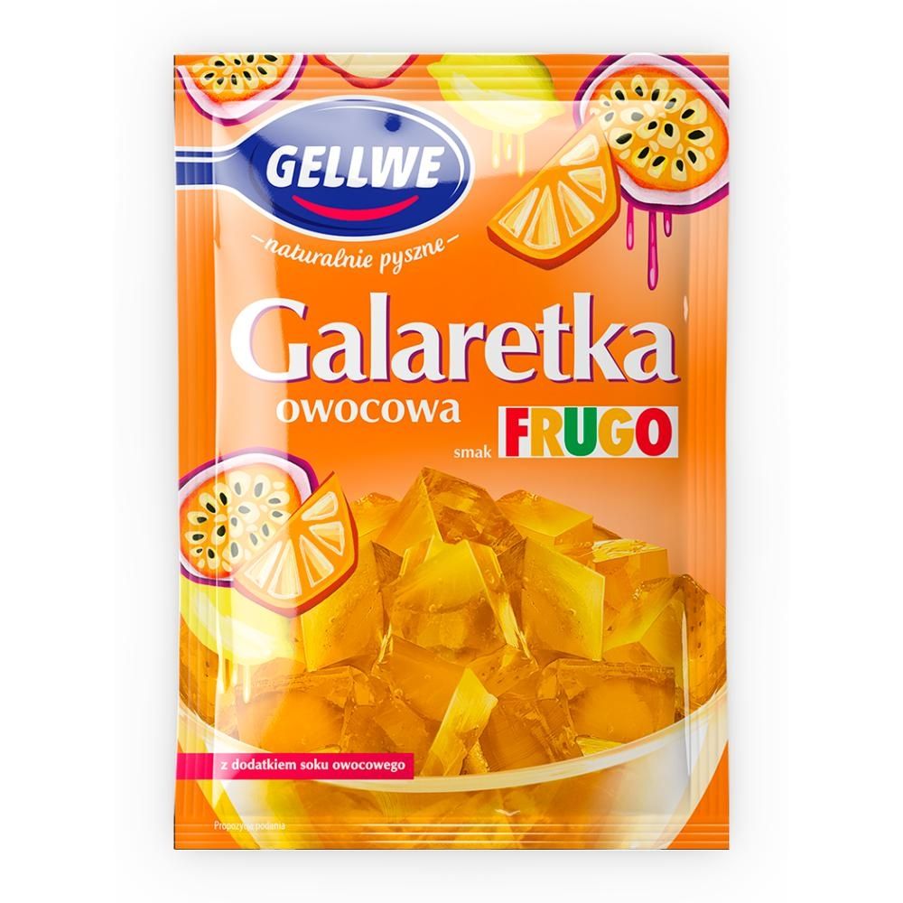 Gellwe Galaretka owocowa smak Frugo 72 g